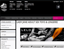 Tablet Screenshot of ladyjane.co.za